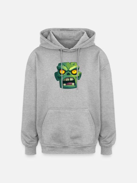 Zombie for Halloween Party - Oversized Unisex Hoodie - heather grey