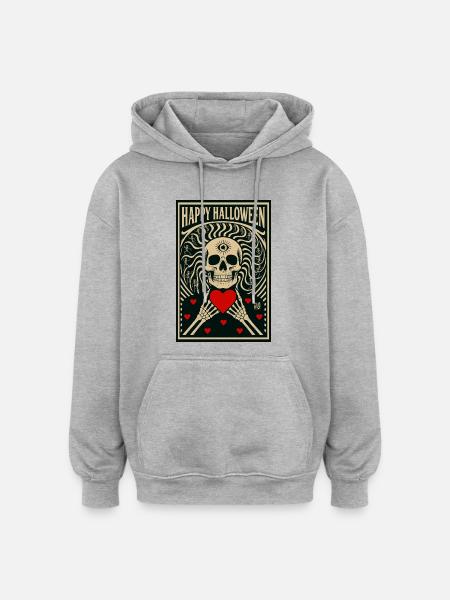 la_mort_vous_va_si_bien - Oversized Unisex Hoodie - heather grey