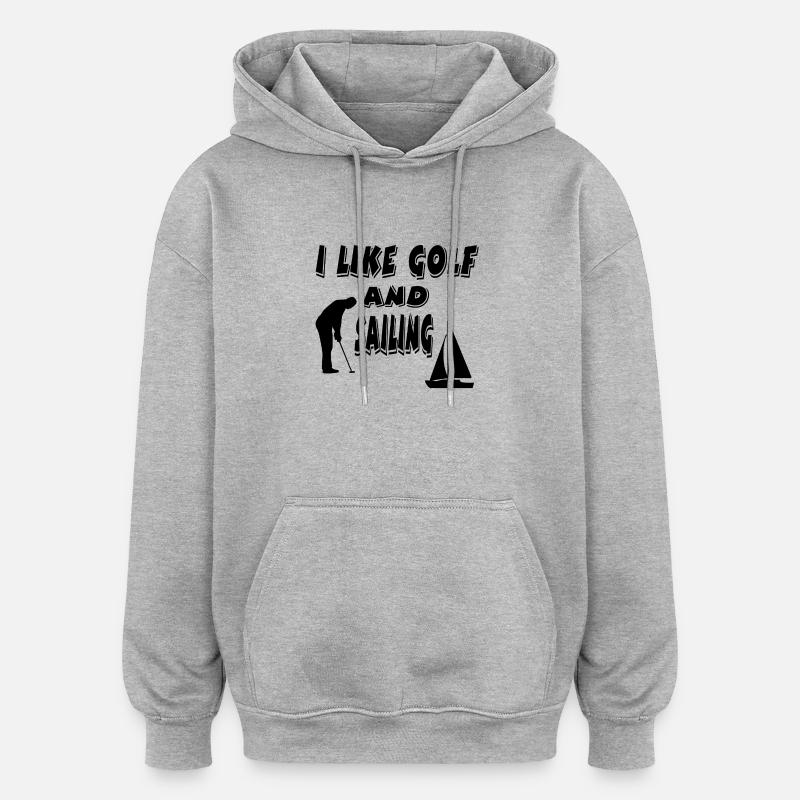 golfe - Sweat à capuche oversize unisexe - gris chiné