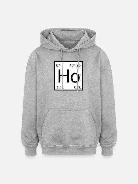 Holmium period symbol Ho - Oversized Unisex Hoodie - heather grey
