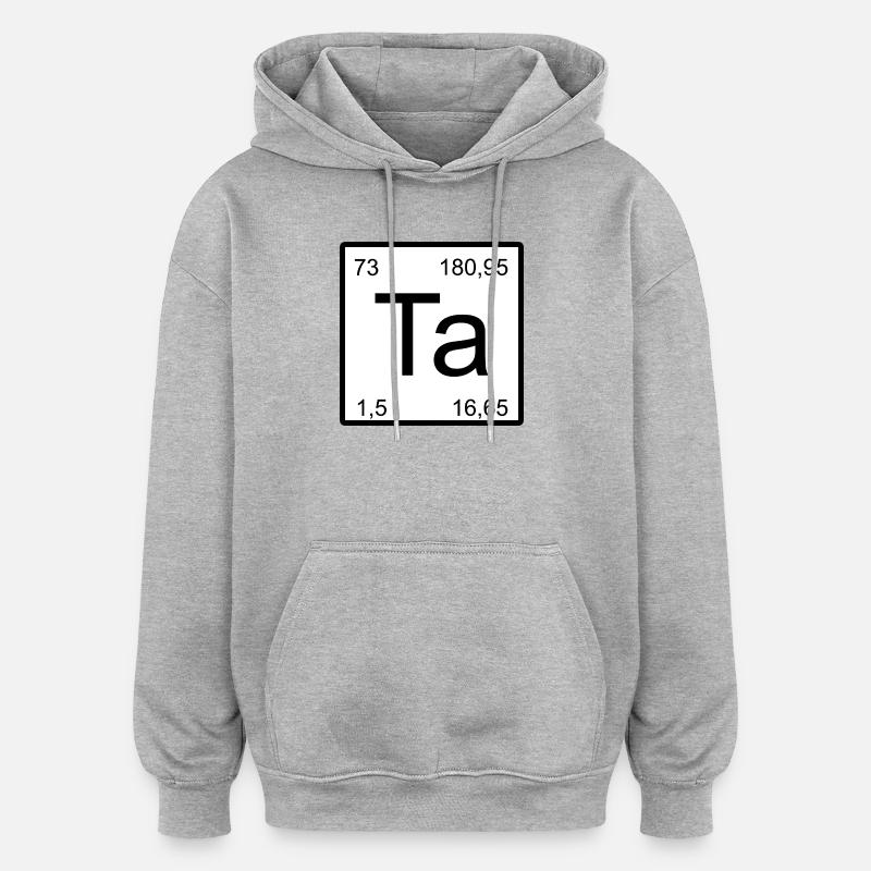 Ta Element Minimal Design - Oversized Unisex Hoodie - heather grey