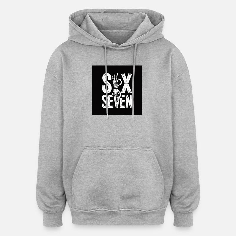 Sox Seven Squelette Main - Sweat à capuche oversize unisexe - gris chiné