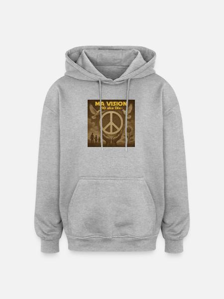 My Pax Ten Vision - Oversized Unisex Hoodie - heather grey