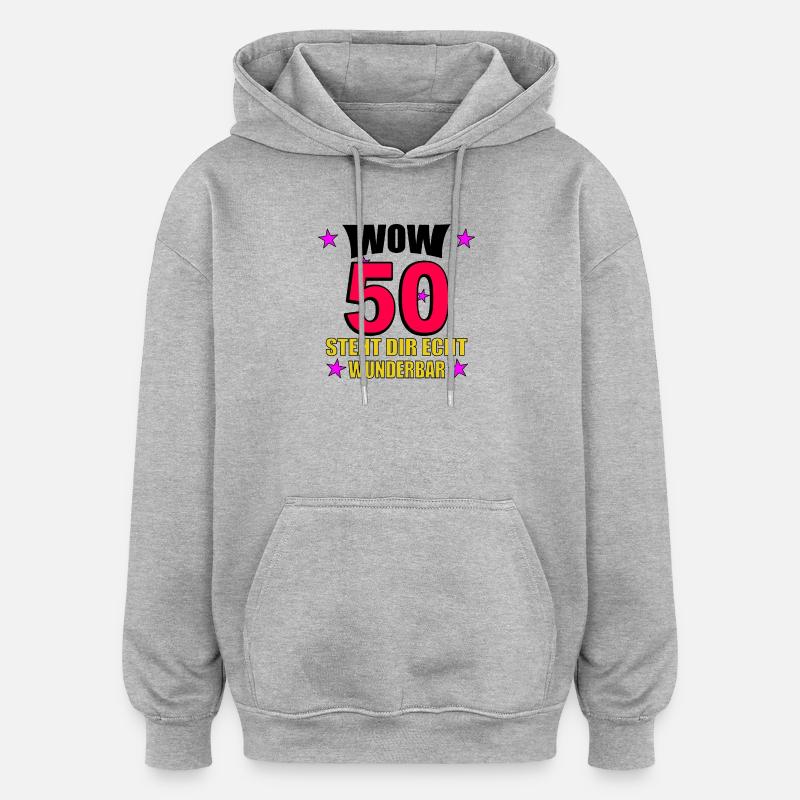 Ça te va vraiment très bien - Sweat à capuche oversize unisexe - gris chiné