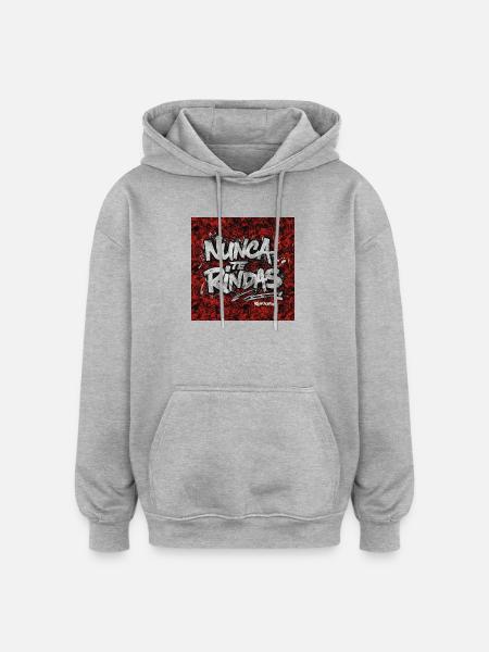 Never of the Graffiti Surrenders - Oversized Unisex Hoodie - heather grey