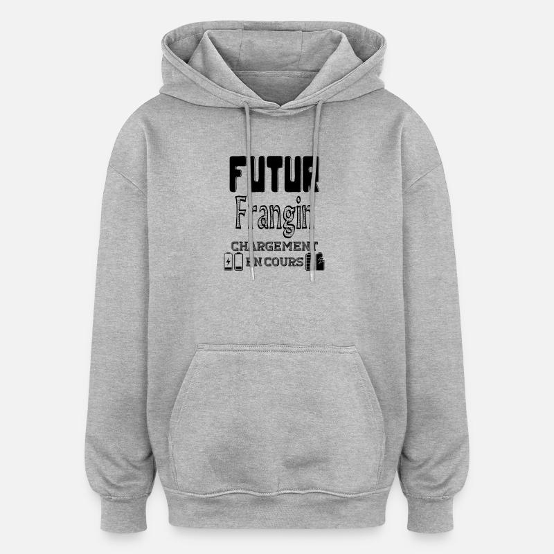 Future Brother Loading In Progress - Oversized Unisex Hoodie - heather grey