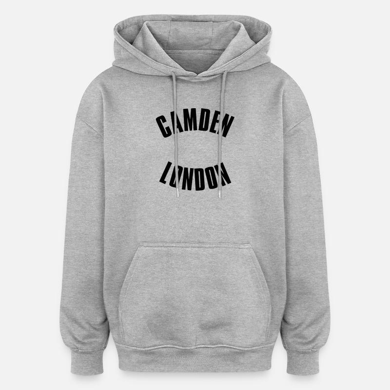 Logo de l’arc de Gamden Londres - Sweat à capuche oversize unisexe - gris chiné