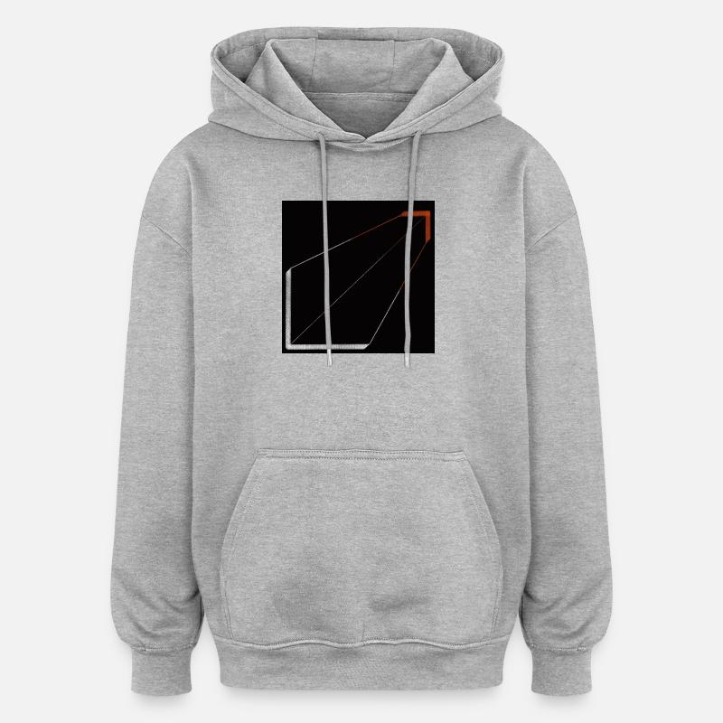 Silent Structure - Oversized Unisex Hoodie - heather grey