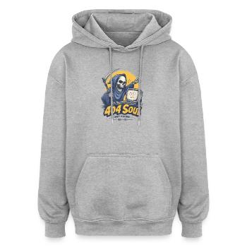 Error 404 - Oversized Unisex Hoodie - Grau meliert - Vorne - Noah (186cm)