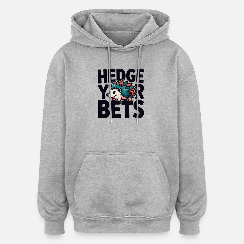 Protégez vos paris Hérisson - Sweat à capuche oversize unisexe - gris chiné