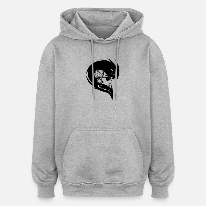 unzerbrechlich - Oversized Unisex Hoodie - Grau meliert