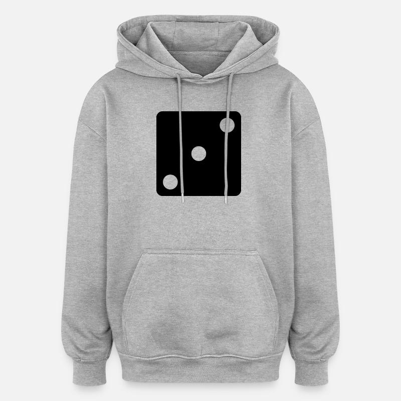 Le jeu dit - Sweat à capuche oversize unisexe - gris chiné