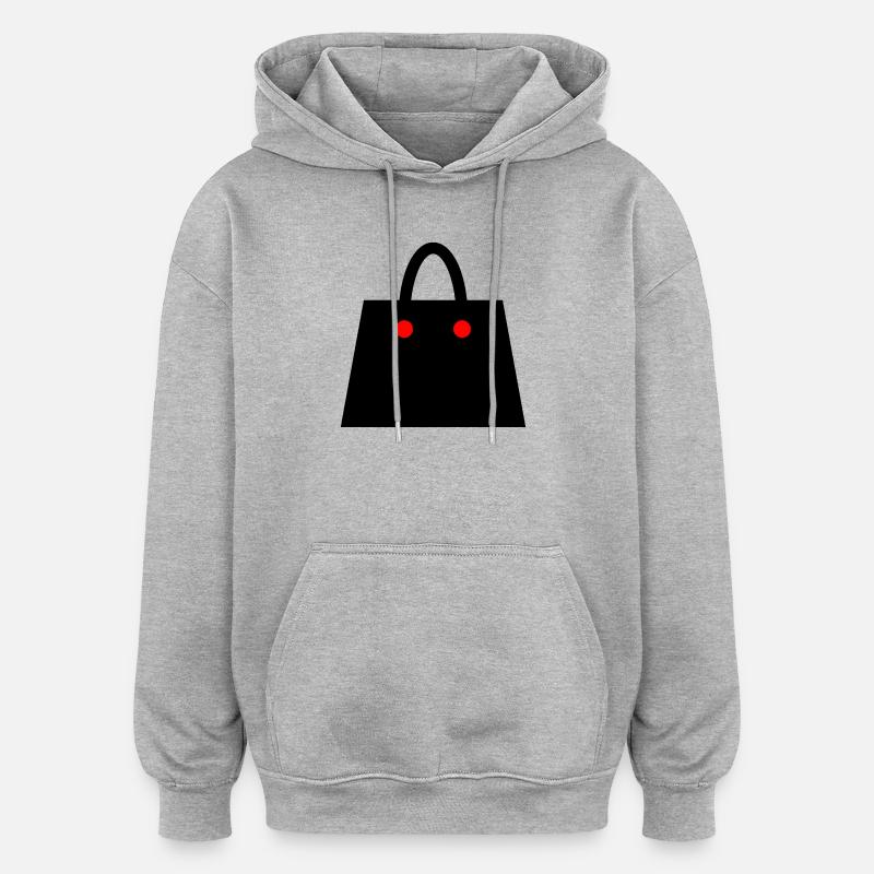 Sac à main - Sweat à capuche oversize unisexe - gris chiné