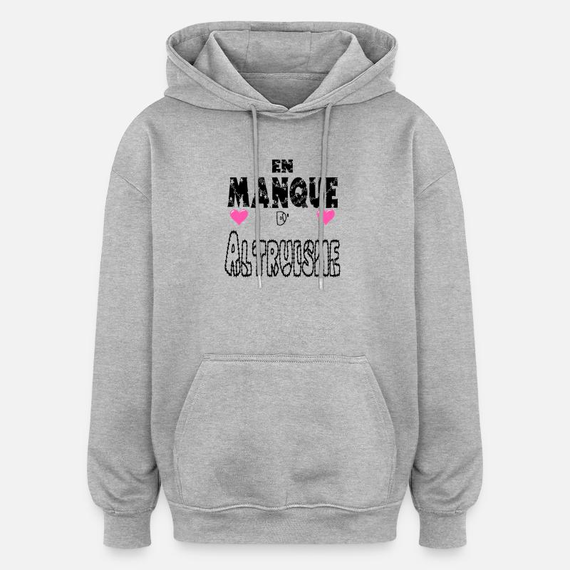 Lacking altruism - Oversized Unisex Hoodie - heather grey