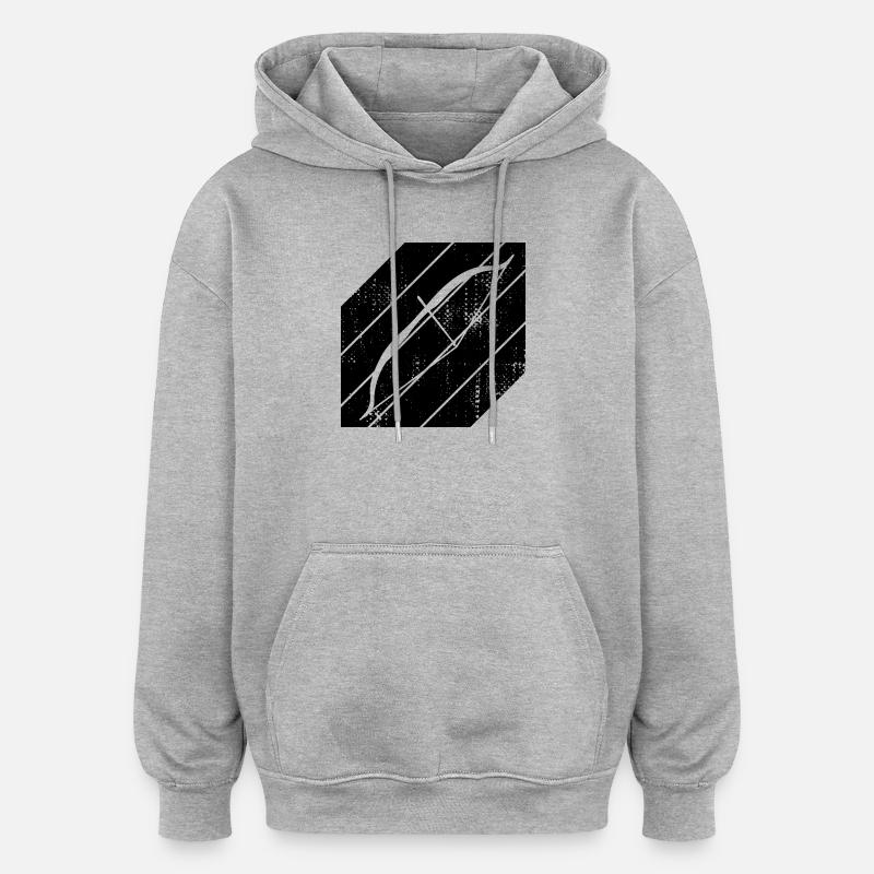 Archery - Oversized Unisex Hoodie - heather grey