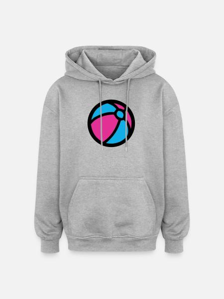 Water Polo Beach Summer Icon - Oversized Unisex Hoodie - heather grey