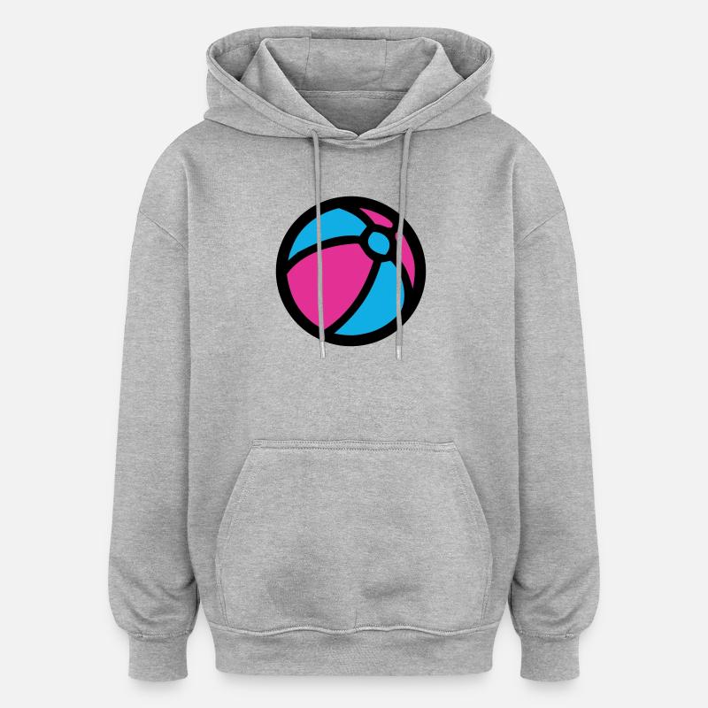 Water Polo Beach Summer Icon - Oversized Unisex Hoodie - heather grey