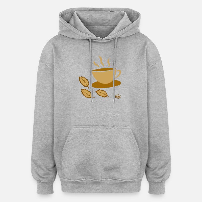 Teacup2 - Oversized Unisex Hoodie - heather grey