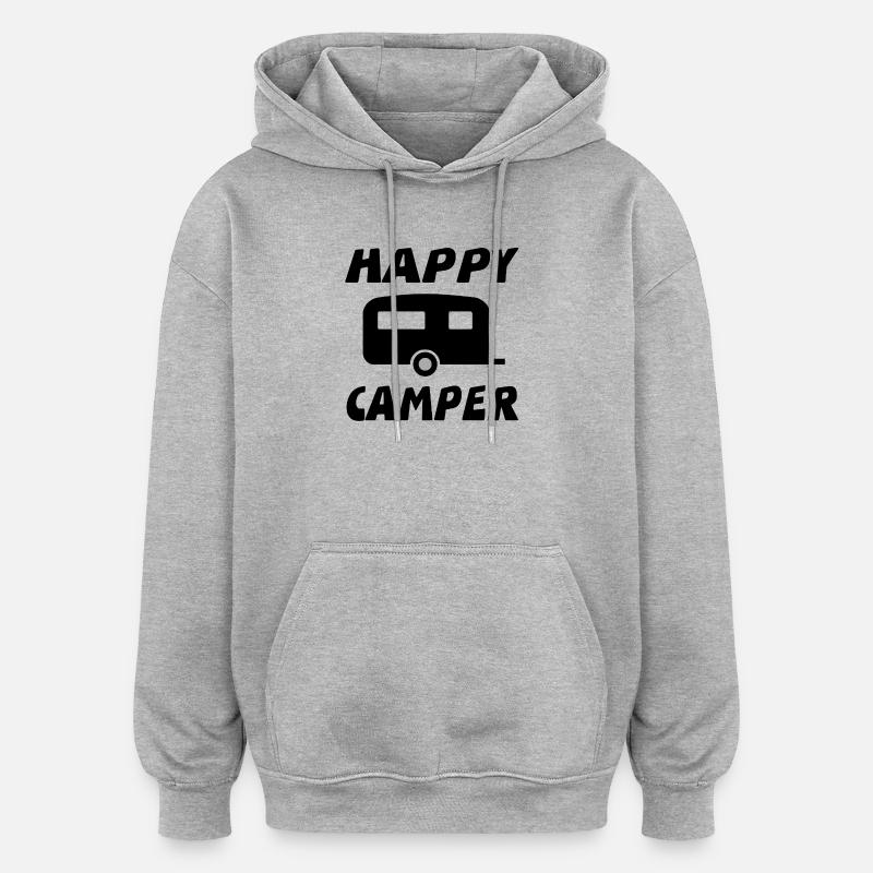 Camper - Oversized Unisex Hoodie - Grau meliert