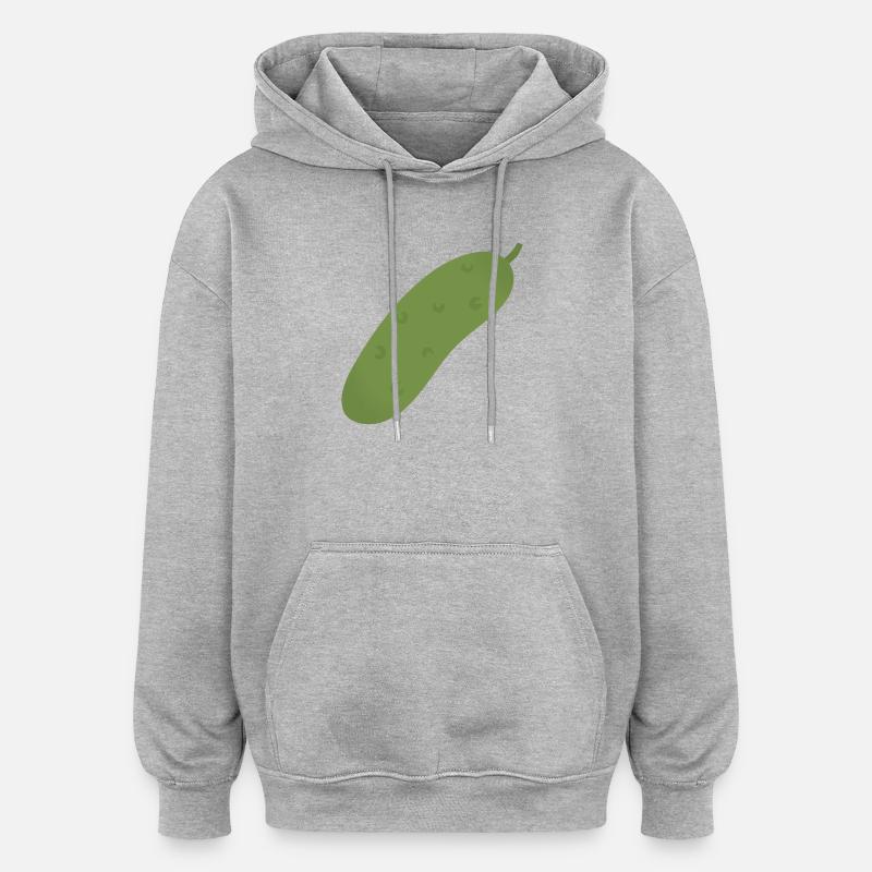 Pickle Tee - Sweat à capuche oversize unisexe - gris chiné