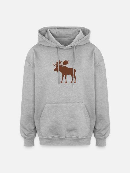 Orignal - Sweat à capuche oversize unisexe - gris chiné