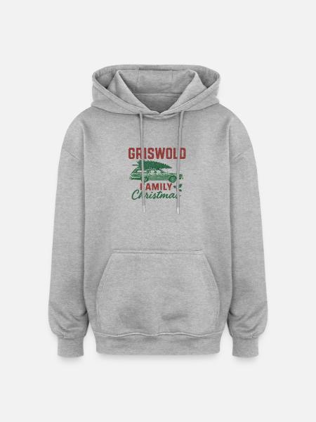 Griswold Family Christmas Car - Oversized Unisex Hoodie - heather grey