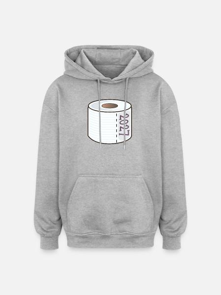 Toilet paper year 2027 - Oversized Unisex Hoodie - heather grey