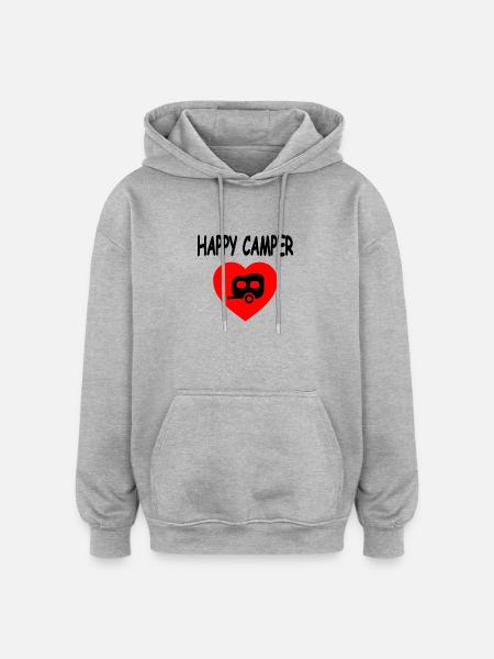 Camper - Oversized Unisex Hoodie - Grau meliert