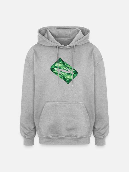 Dynamic Track - Nature - Chaos Art - Oversized Unisex Hoodie - heather grey
