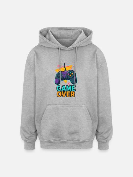 Fin de Partie - Sweat à capuche oversize unisexe - gris chiné
