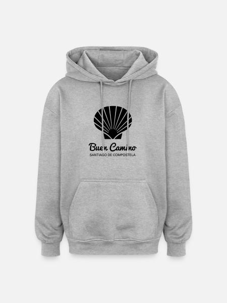 Camino 1 - Oversized Unisex Hoodie - heather grey