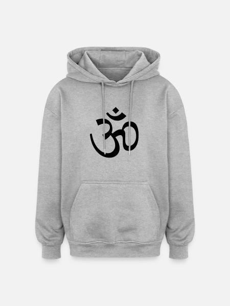 Ohm - Oversized Unisex Hoodie - Grau meliert