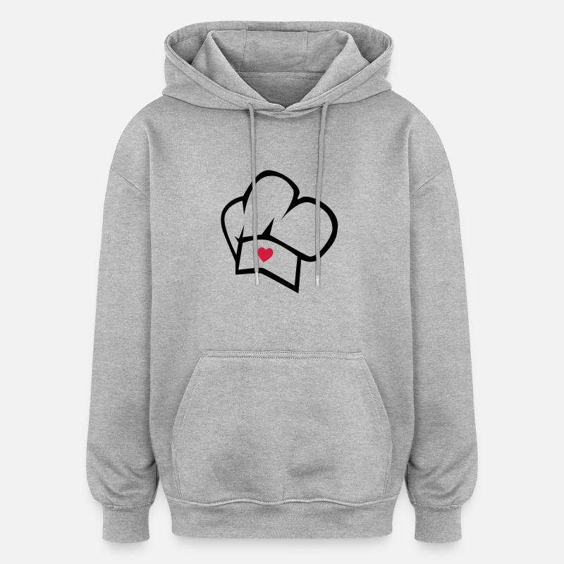 cook - Oversized Unisex Hoodie - heather grey