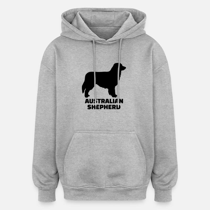 Australian Shepherd - Oversized Unisex Hoodie - heather grey