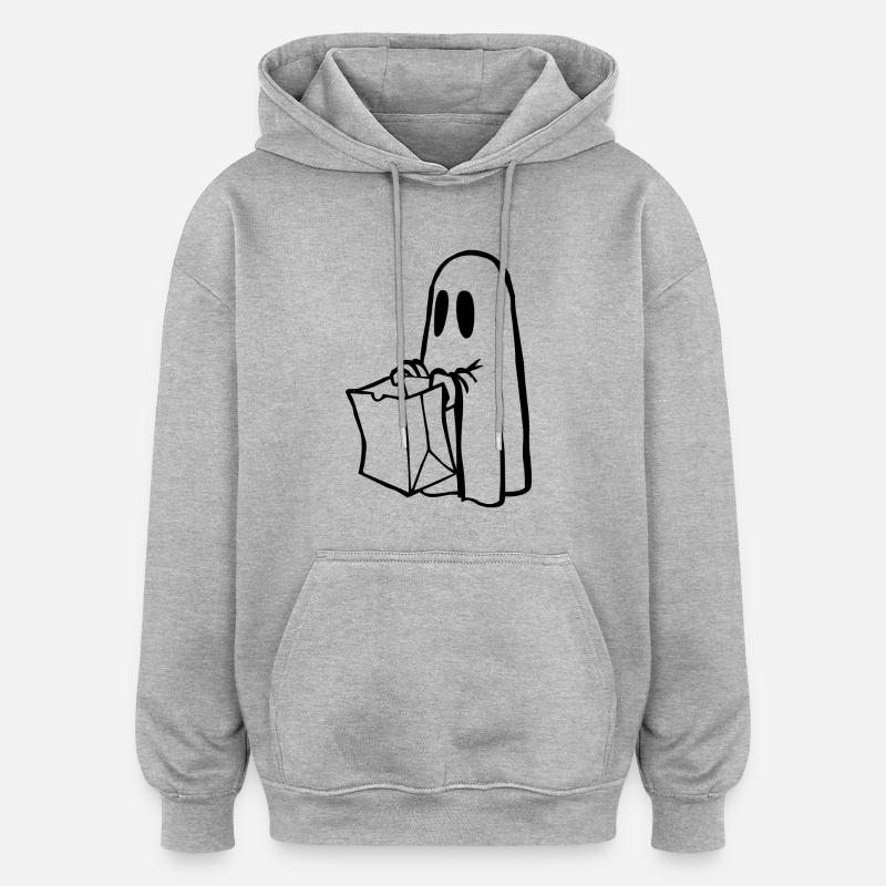 backpack suitcase backpack bag briefcase71 - Oversized Unisex Hoodie - heather grey