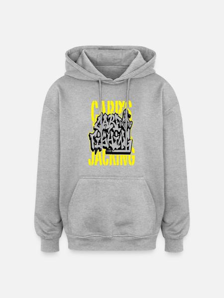 Carp's graff "CARP'S JACKING" - Sweat à capuche oversize unisexe - gris chiné