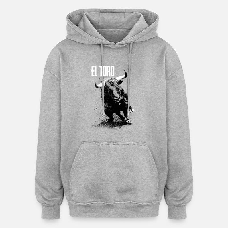 eltoro - Oversized Unisex Hoodie - Grau meliert