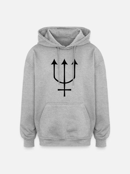neptune - Oversized Unisex Hoodie - heather grey