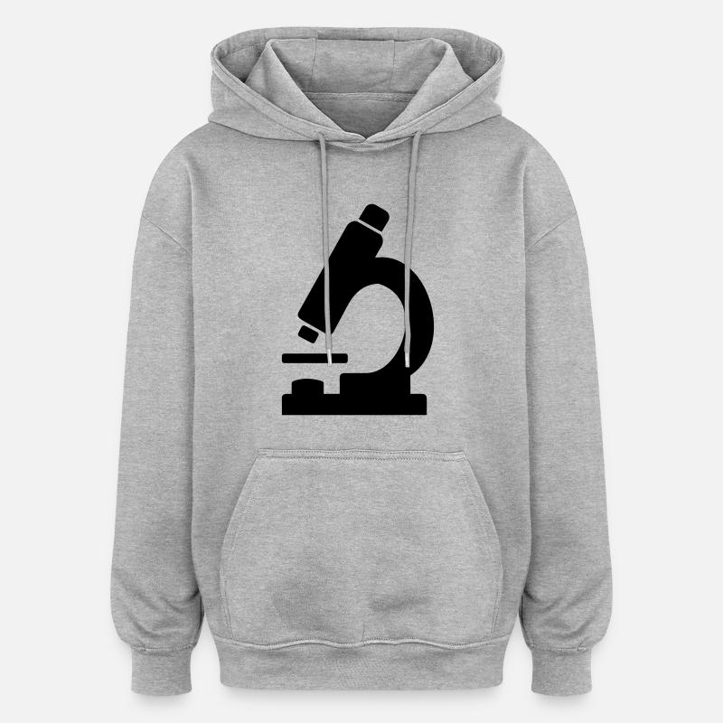 Microscope - Oversized Unisex Hoodie - heather grey