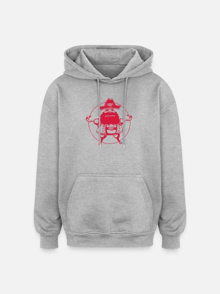 Pure pirate - Oversized Unisex Hoodie - heather grey