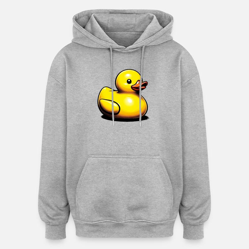 Duckling Duck Duck Duck - Oversized Unisex Hoodie - heather grey
