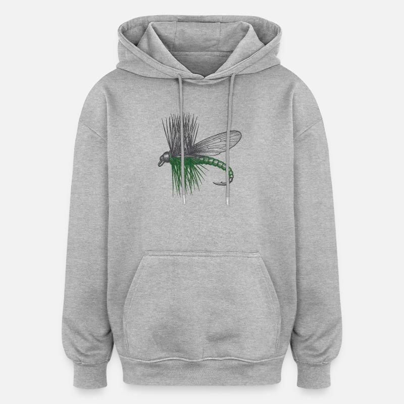 Der Master's Fly - Oversized Unisex Hoodie - Grau meliert