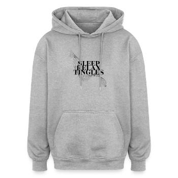 ASMR Flow: Sleep, Relax, Tingles - Oversized Unisex Hoodie - heather grey - Front - Noah (186cm)