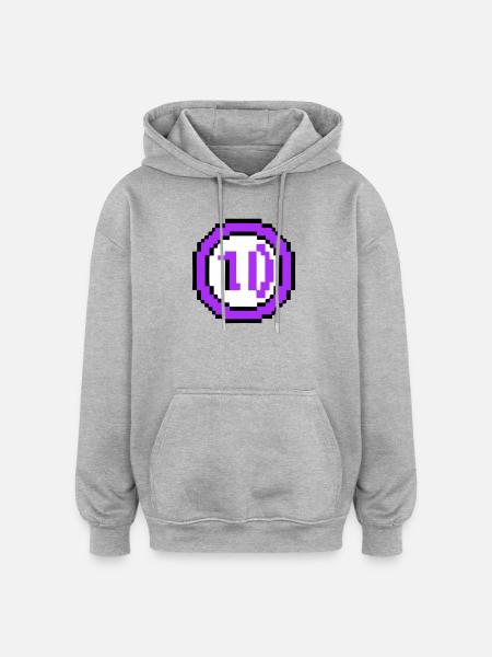 Arcade Coin 10 Years Anniversary - Oversized Unisex Hoodie - heather grey