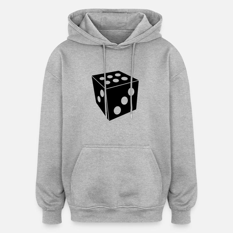 cube - Sweat à capuche oversize unisexe - gris chiné