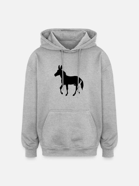 Muli - Oversized Unisex Hoodie - Grau meliert