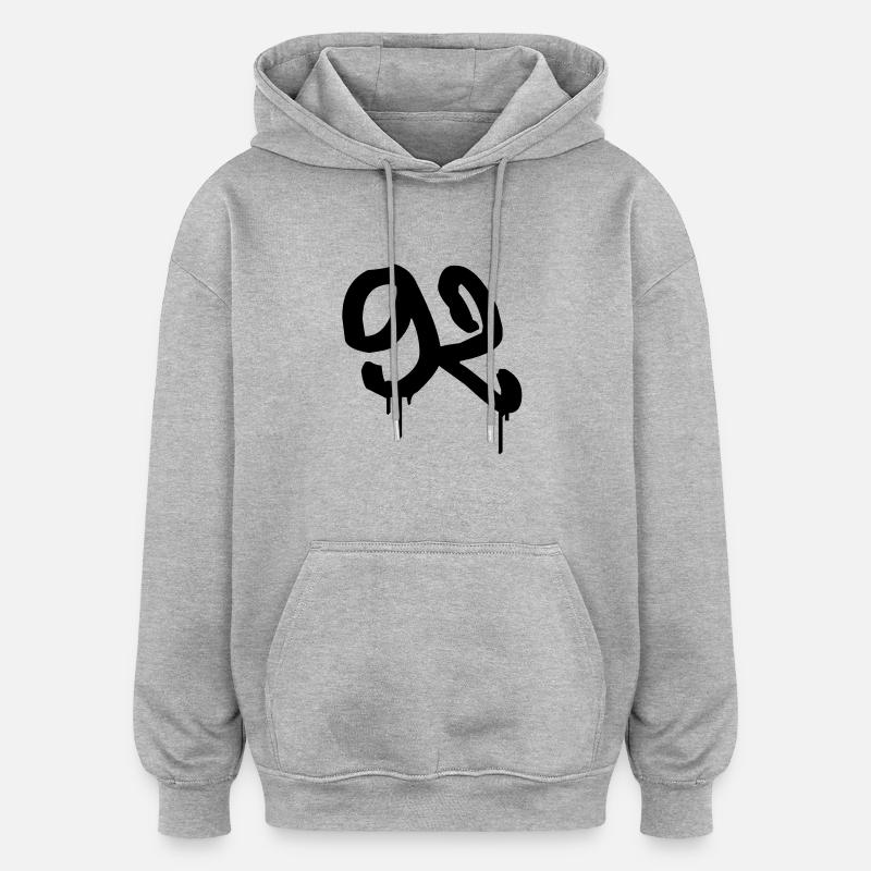 Day: 92 - Oversized Unisex Hoodie - heather grey
