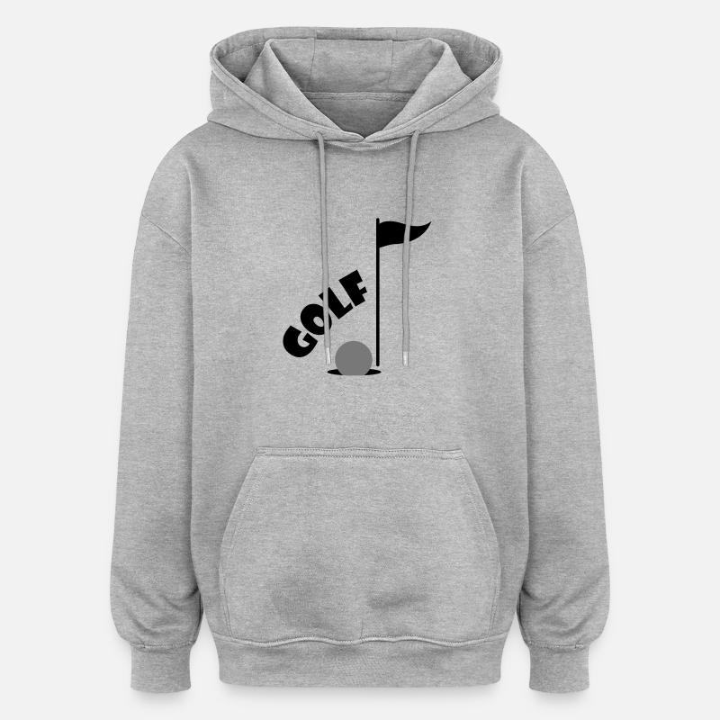 golf - Sweat à capuche oversize unisexe - gris chiné