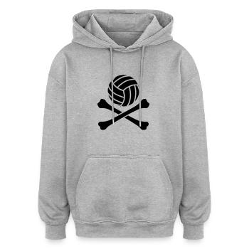 Volleyball Bones - Oversized Unisex Hoodie - Grau meliert - Vorne - Noah (186cm)
