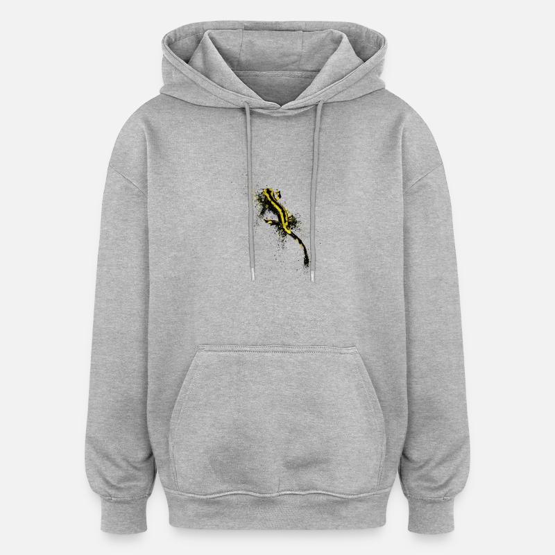 Dappled Salamander - Oversized Unisex Hoodie - heather grey